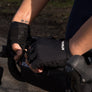 Black Lightweight Short Finger Gloves