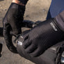 Black Lightweight Full Finger Gloves