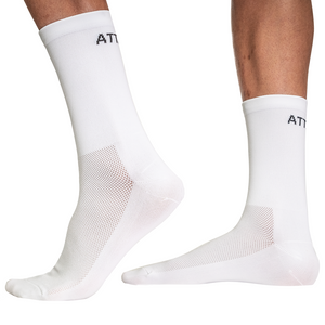 White Premium Cycling Socks