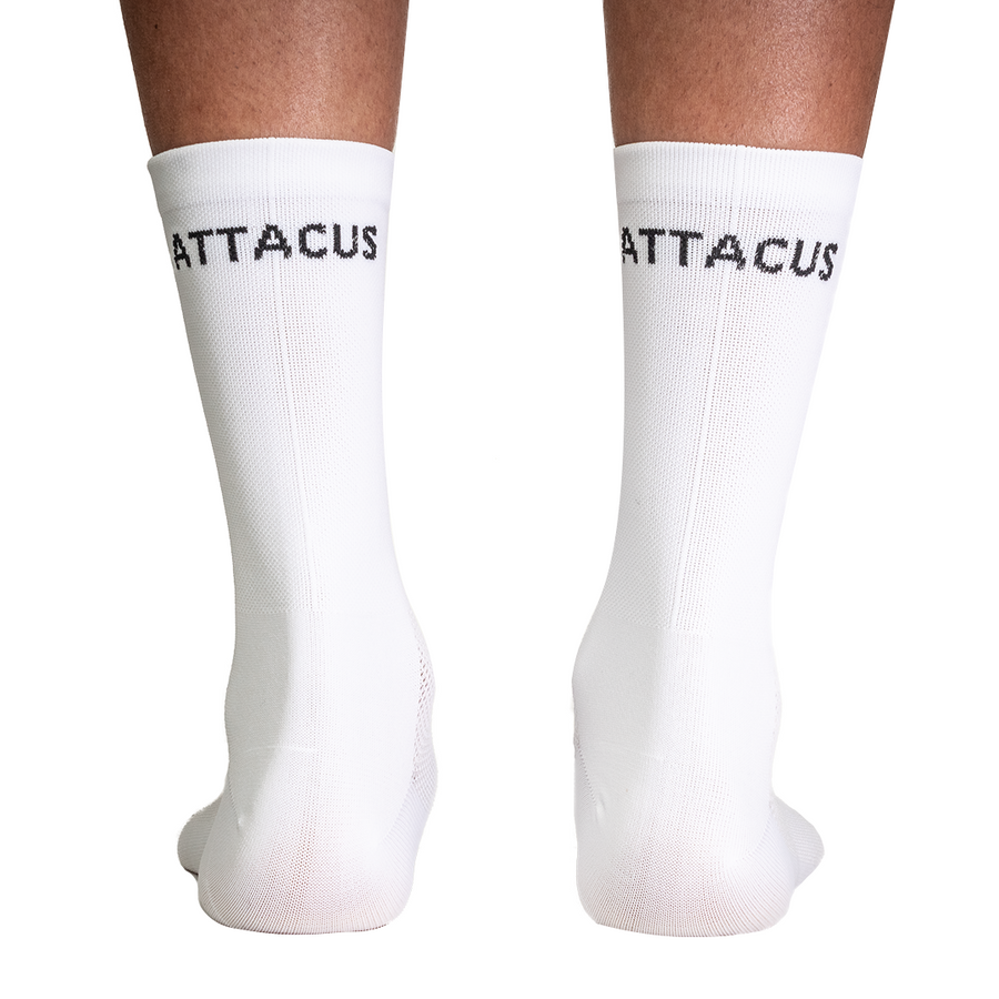 White Premium Cycling Socks