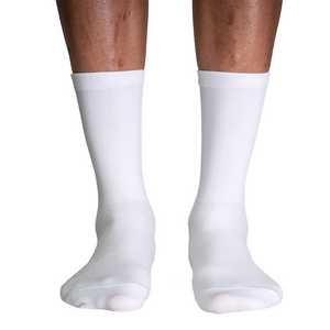 White Premium Cycling Socks